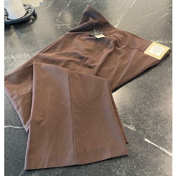 Dress Barn NWT brown wide legged dress slacks size 14 - Picture 1 of 6